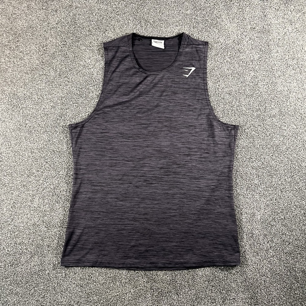 Gymshark Men's Training Tank Top Gray Sleeveless Athletic Gym Workout Shirt M